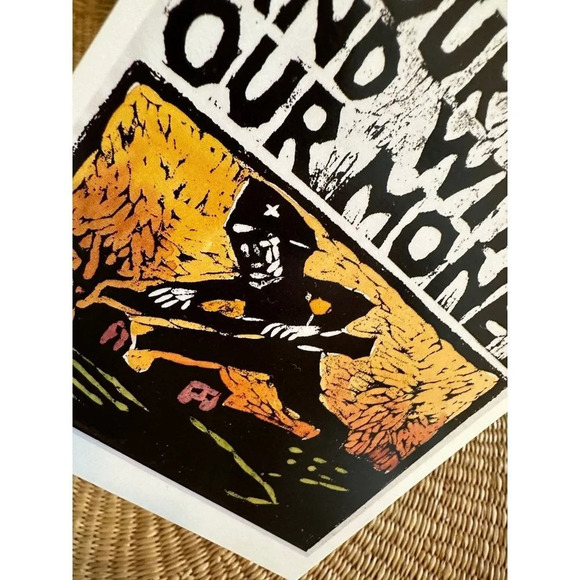 Not in Our Name with our Money post card - Picture 5 of 11